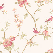 Load image into Gallery viewer, wallpaper, wallpapers, birds, leaves, branches, floral, flowers