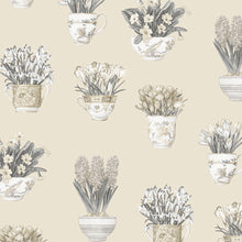 Load image into Gallery viewer, wallpaper, wallpapers, novelty, floral, flowers, leaves, tea cups, cups