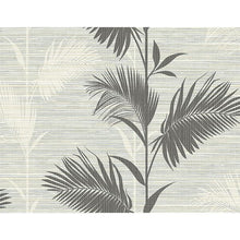 Load image into Gallery viewer, Away On Holiday Black Palm Wallpaper