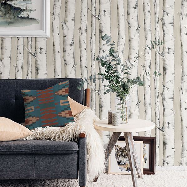 Pioneer Birch Tree Wallpaper