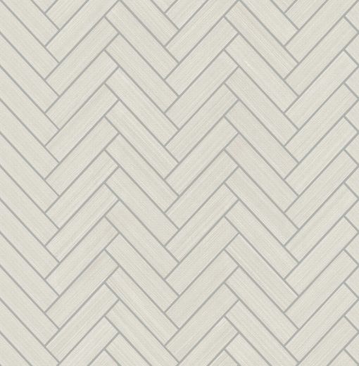 Herringbone Inlay - Lunar Grey & Metallic Silver