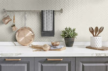Load image into Gallery viewer, HERRINGBONE INLAY PEEL AND STICK WALLPAPER