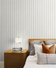 Load image into Gallery viewer, FAUX WOODEN SLATS PEEL AND STICK WALLPAPER