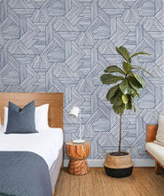 Load image into Gallery viewer, ETCHED GEOMETRIC PEEL AND STICK WALLPAPER