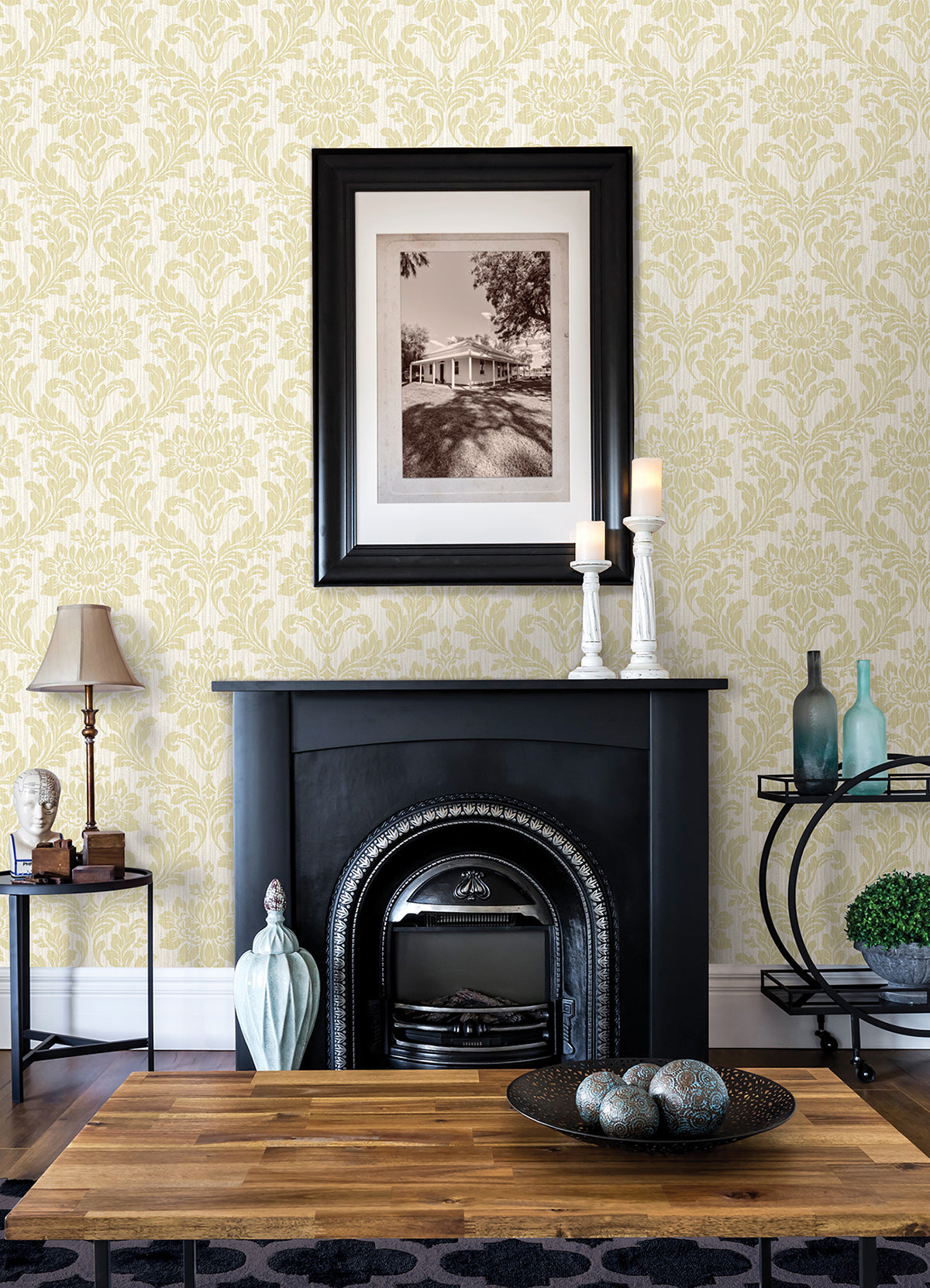 Galois Damask Wallpaper