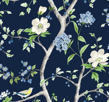Load image into Gallery viewer, LILLIAN FLORAL TRAIL PEEL AND STICK WALLPAPER