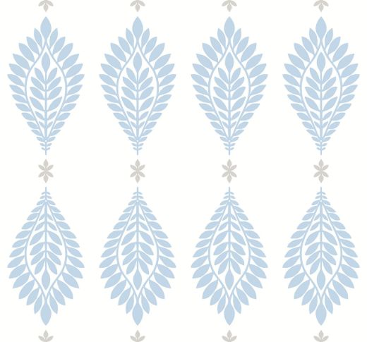 Palm Frond - Blue Skies & Daydream Grey