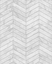 Load image into Gallery viewer, MARBLED CHEVRON PEEL AND STICK WALLPAPER