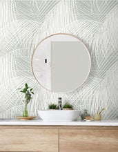 Load image into Gallery viewer, PALM TILE PEEL AND STICK WALLPAPER