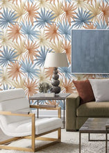Load image into Gallery viewer, TROPIC PALM TOSS PEEL AND STICK WALLPAPER