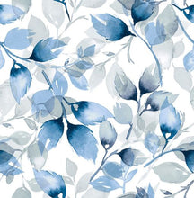 Load image into Gallery viewer, WATERCOLOR TOSSED LEAVES PEEL AND STICK WALLPAPER