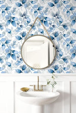 Load image into Gallery viewer, WATERCOLOR TOSSED LEAVES PEEL AND STICK WALLPAPER