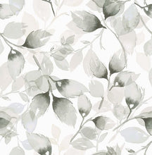 Load image into Gallery viewer, WATERCOLOR TOSSED LEAVES PEEL AND STICK WALLPAPER