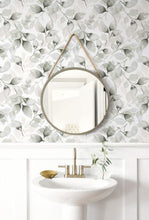 Load image into Gallery viewer, WATERCOLOR TOSSED LEAVES PEEL AND STICK WALLPAPER
