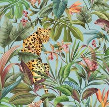 Load image into Gallery viewer, TROPICAL LEOPARD PEEL AND STICK WALLPAPER