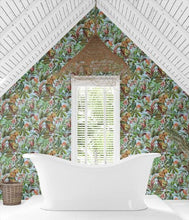 Load image into Gallery viewer, TROPICAL LEOPARD PEEL AND STICK WALLPAPER