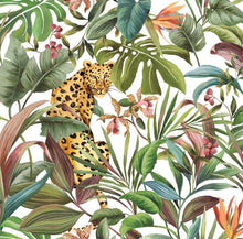 Load image into Gallery viewer, TROPICAL LEOPARD PEEL AND STICK WALLPAPER