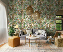 Load image into Gallery viewer, TROPICAL LEOPARD PEEL AND STICK WALLPAPER