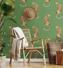 Load image into Gallery viewer, LEOPARD KING PEEL AND STICK WALLPAPER