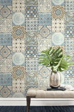 Load image into Gallery viewer, MOROCCAN TILE PEEL AND STICK WALLPAPER
