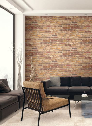 Faux Rustic Red Brick - Rustic Red