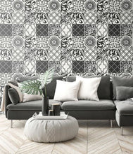 Load image into Gallery viewer, GRAPHIC TILE PEEL AND STICK WALLPAPER