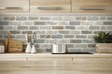 Load image into Gallery viewer, WASHED BRICK PEEL AND STICK WALLPAPER
