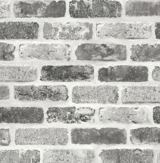Washed Brick - Soft Gray & Rust