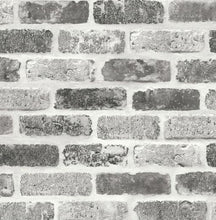 Load image into Gallery viewer, WASHED BRICK PEEL AND STICK WALLPAPER