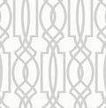 Navy Deco Lattice - Navy & White