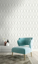 Load image into Gallery viewer, DECO LATTICE PEEL AND STICK WALLPAPER