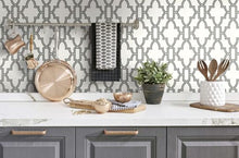Load image into Gallery viewer, TILE TRELLIS PEEL AND STICK WALLPAPER