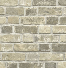 Load image into Gallery viewer, DISTRESSED BRICK PEEL AND STICK WALLPAPER