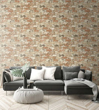Load image into Gallery viewer, WEATHERED BRICK PEEL AND STICK WALLPAPER