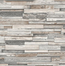Load image into Gallery viewer, RECLAIMED WOOD PLANK PEEL AND STICK WALLPAPER