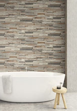 Load image into Gallery viewer, RECLAIMED WOOD PLANK PEEL AND STICK WALLPAPER