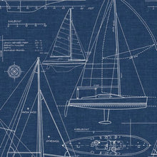 Load image into Gallery viewer, YACHT CLUB PEEL AND STICK WALLPAPER