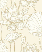 Load image into Gallery viewer, LOTUS FLORAL PEEL AND STICK WALLPAPER