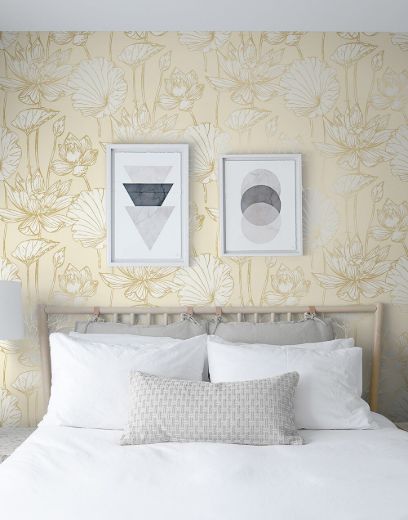 Lotus Floral - Blush & Ebony