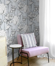 Load image into Gallery viewer, LOTUS FLORAL PEEL AND STICK WALLPAPER