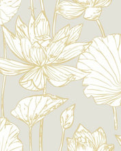 Load image into Gallery viewer, LOTUS FLORAL PEEL AND STICK WALLPAPER