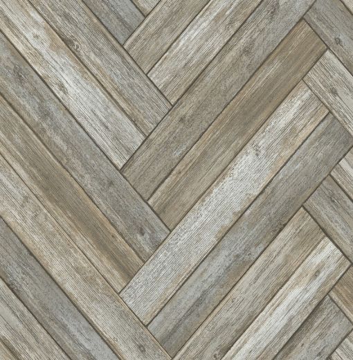 Chevron Wood - Taupe & Beige
