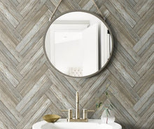 Load image into Gallery viewer, CHEVRON WOOD PEEL AND STICK WALLPAPER