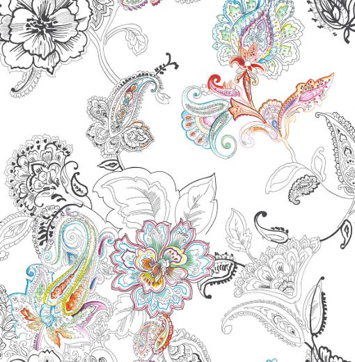 Colorful Paisley - Multicolored