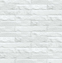Load image into Gallery viewer, LIMESTONE BRICK PEEL AND STICK WALLPAPER