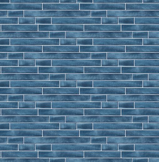 Brushed Metal Tile - Denim Blue