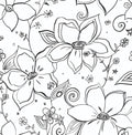 Linework Floral - Orange