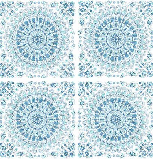 Mandala - Teal & Blue