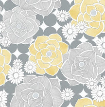 Load image into Gallery viewer, RETRO FLORAL PEEL AND STICK WALLPAPER