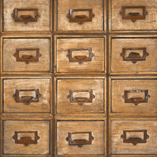 Load image into Gallery viewer, LIBRARY CARD CATALOG PEEL AND STICK WALLPAPER